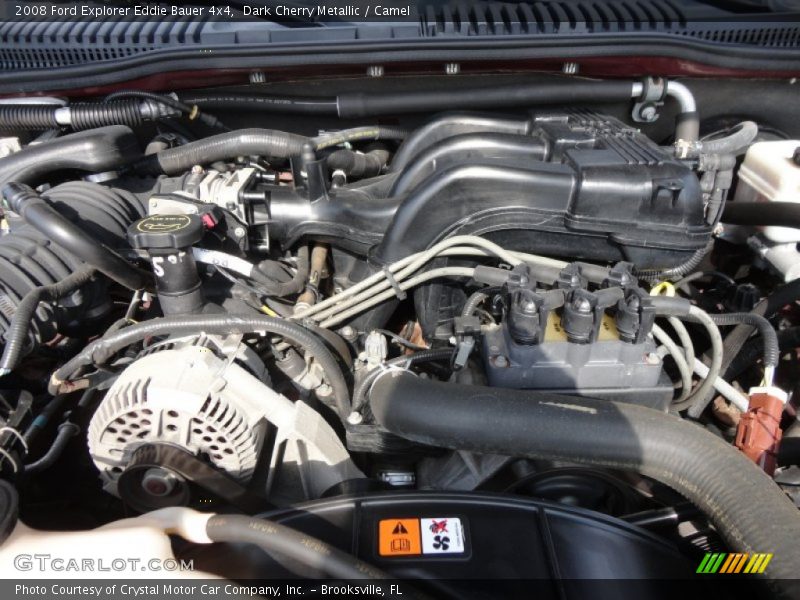 Dark Cherry Metallic / Camel 2008 Ford Explorer Eddie Bauer 4x4