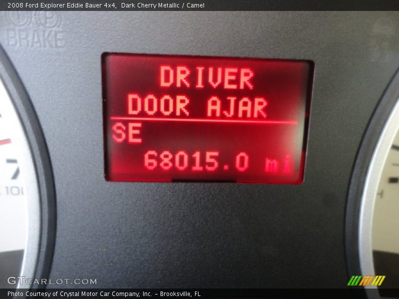Dark Cherry Metallic / Camel 2008 Ford Explorer Eddie Bauer 4x4