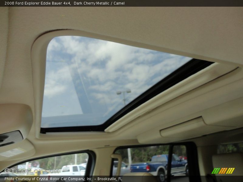 Dark Cherry Metallic / Camel 2008 Ford Explorer Eddie Bauer 4x4