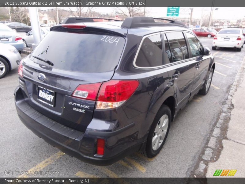 Graphite Gray Metallic / Off Black 2011 Subaru Outback 2.5i Premium Wagon