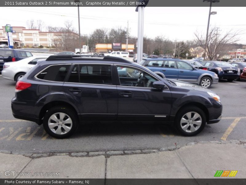 Graphite Gray Metallic / Off Black 2011 Subaru Outback 2.5i Premium Wagon