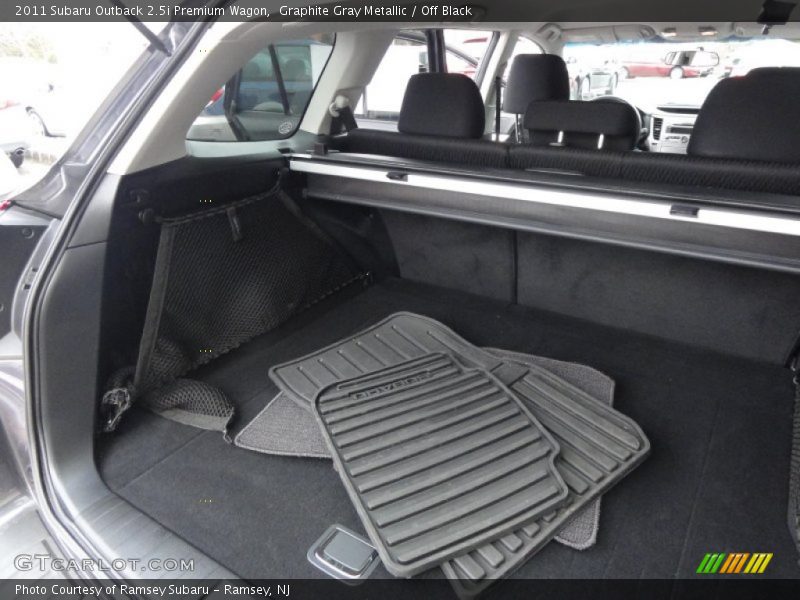 Graphite Gray Metallic / Off Black 2011 Subaru Outback 2.5i Premium Wagon