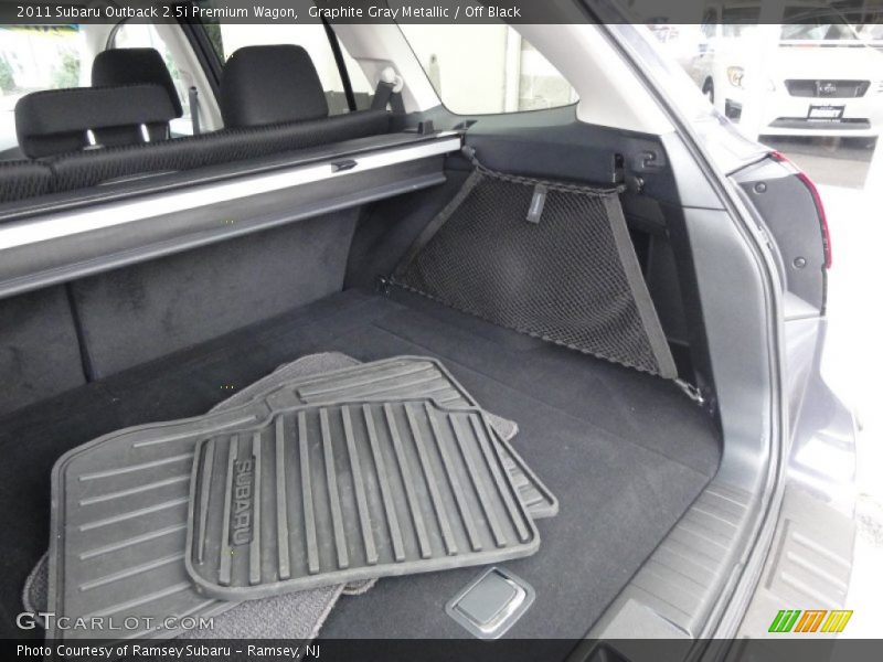 Graphite Gray Metallic / Off Black 2011 Subaru Outback 2.5i Premium Wagon