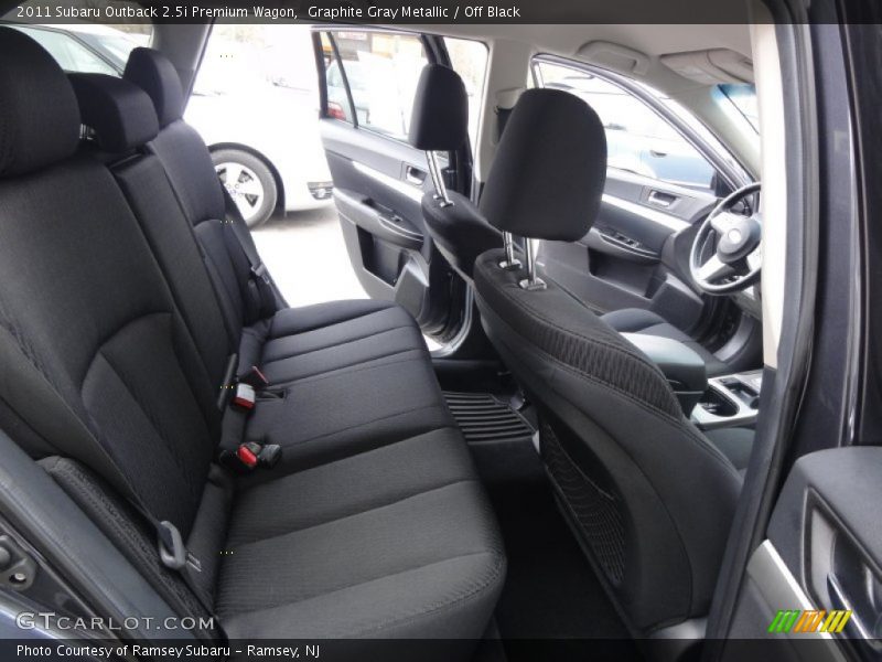 Graphite Gray Metallic / Off Black 2011 Subaru Outback 2.5i Premium Wagon