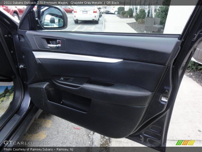 Graphite Gray Metallic / Off Black 2011 Subaru Outback 2.5i Premium Wagon