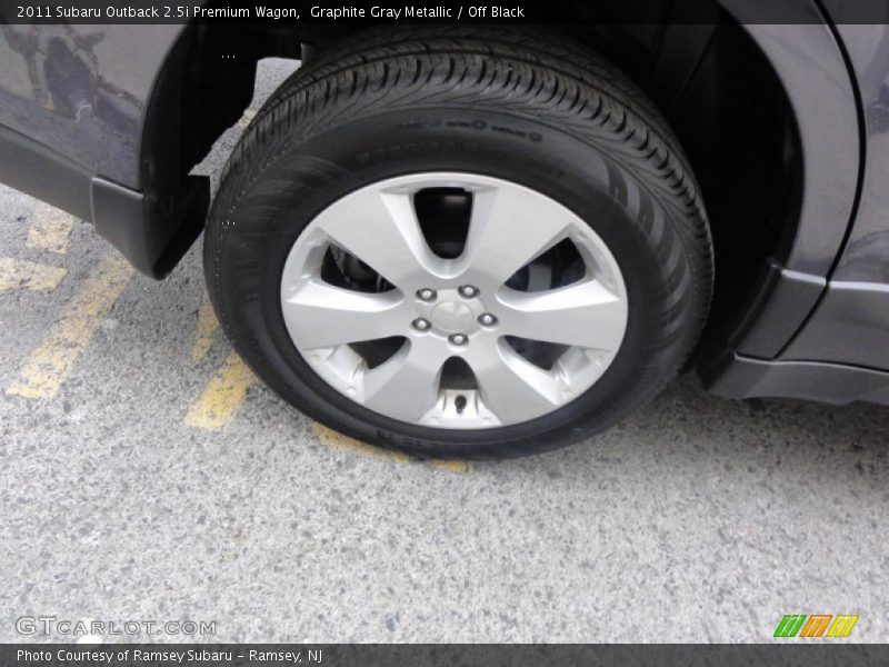 Graphite Gray Metallic / Off Black 2011 Subaru Outback 2.5i Premium Wagon