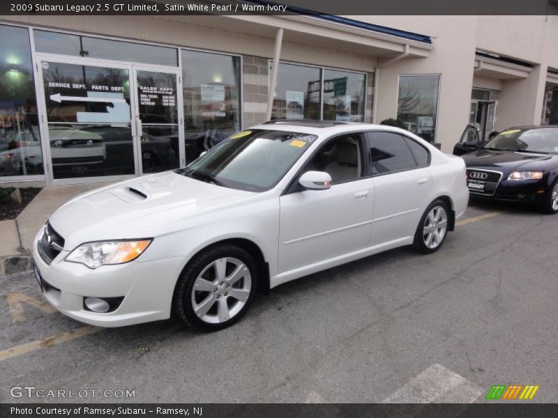 Satin White Pearl / Warm Ivory 2009 Subaru Legacy 2.5 GT Limited