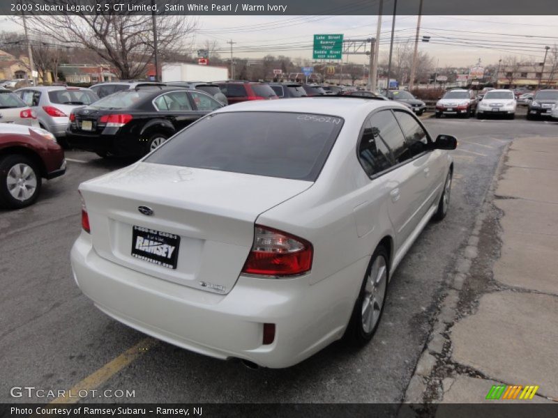 Satin White Pearl / Warm Ivory 2009 Subaru Legacy 2.5 GT Limited