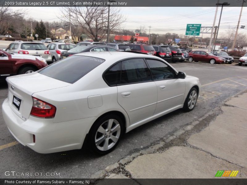 Satin White Pearl / Warm Ivory 2009 Subaru Legacy 2.5 GT Limited