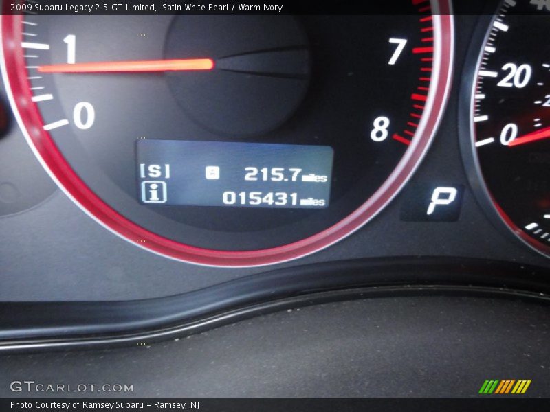 Satin White Pearl / Warm Ivory 2009 Subaru Legacy 2.5 GT Limited