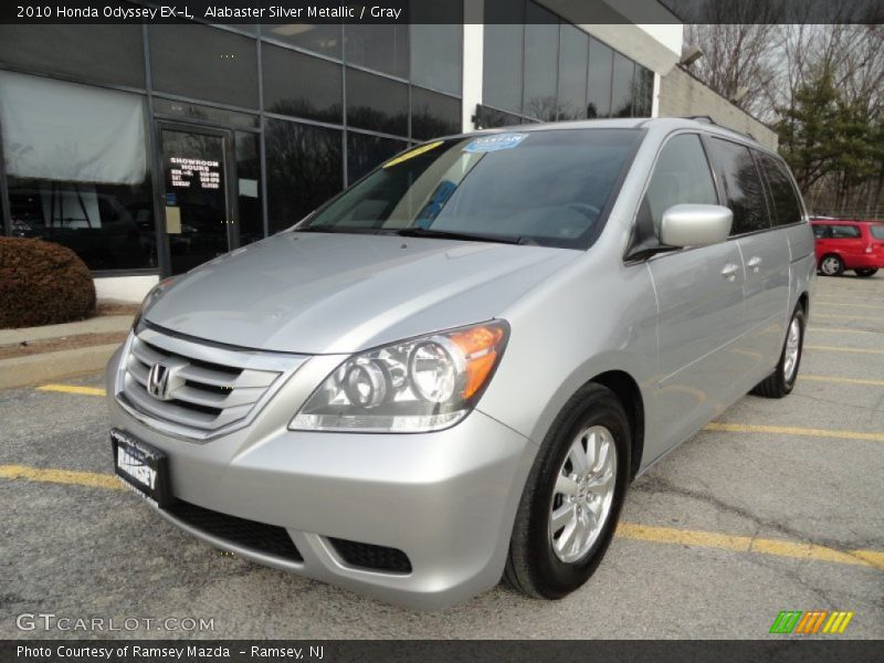 Alabaster Silver Metallic / Gray 2010 Honda Odyssey EX-L