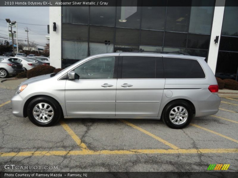Alabaster Silver Metallic / Gray 2010 Honda Odyssey EX-L