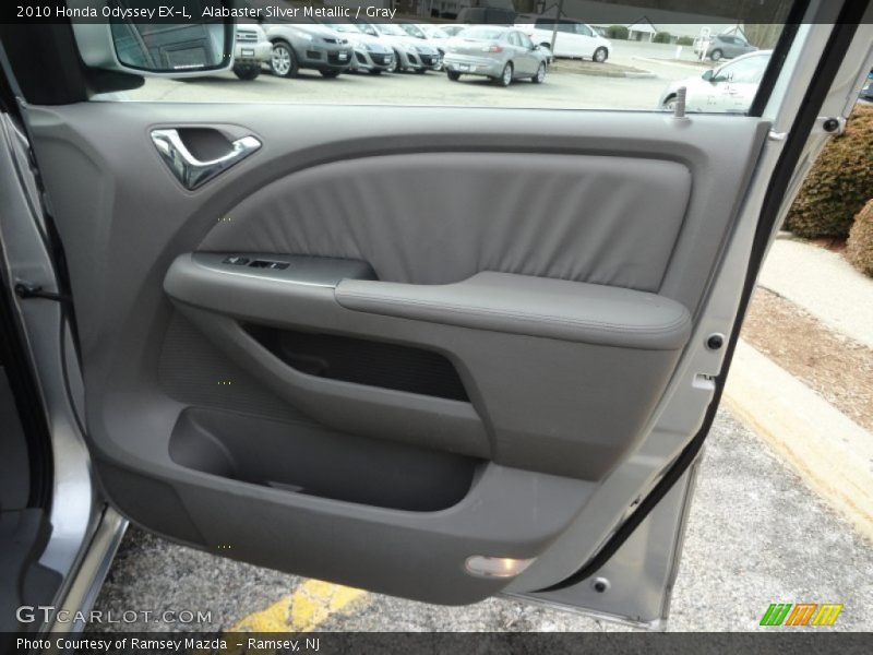 Alabaster Silver Metallic / Gray 2010 Honda Odyssey EX-L