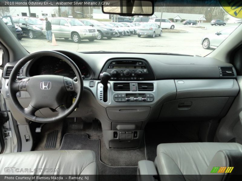 Alabaster Silver Metallic / Gray 2010 Honda Odyssey EX-L