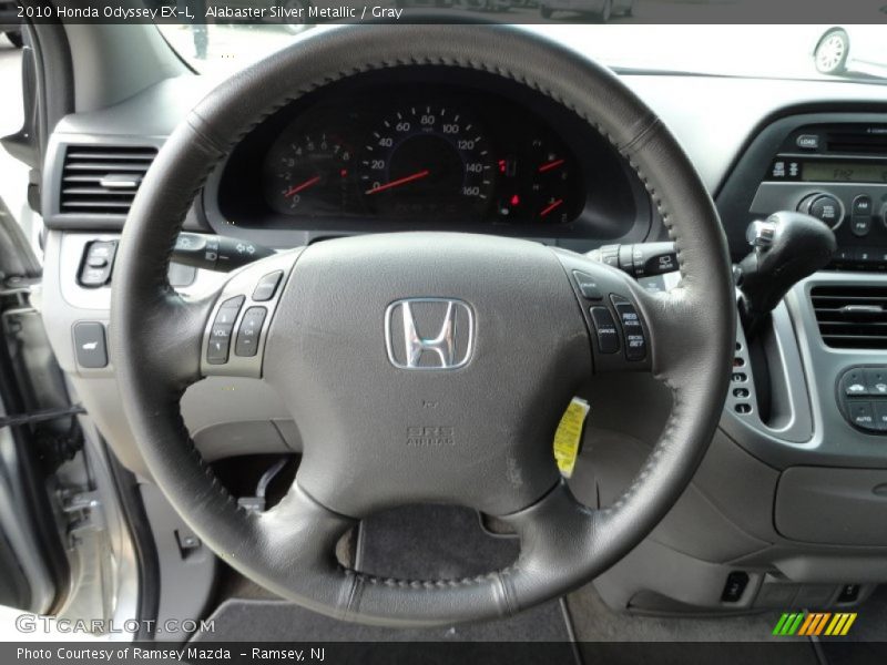 Alabaster Silver Metallic / Gray 2010 Honda Odyssey EX-L