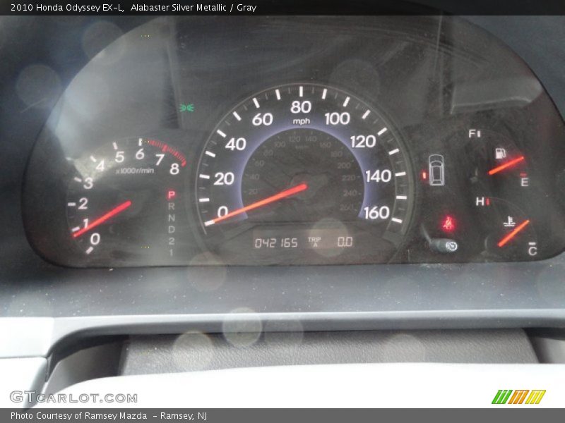 Alabaster Silver Metallic / Gray 2010 Honda Odyssey EX-L