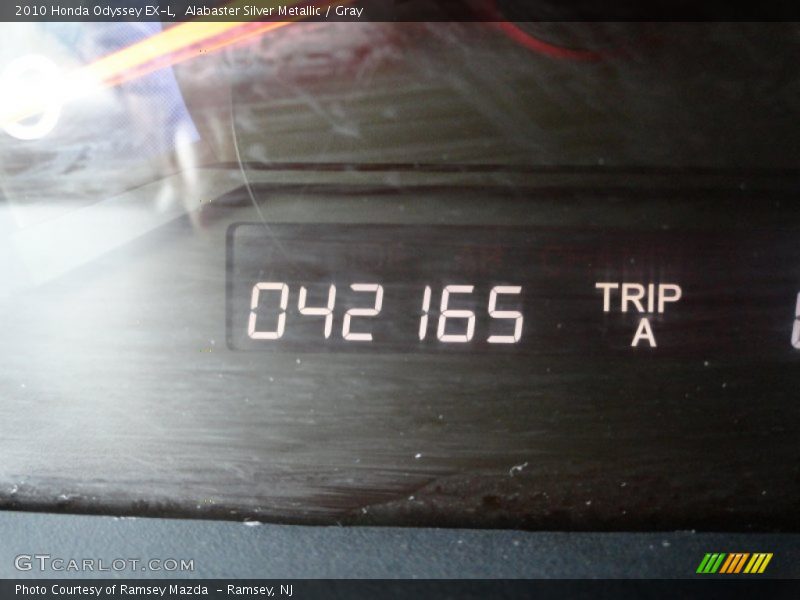 Alabaster Silver Metallic / Gray 2010 Honda Odyssey EX-L