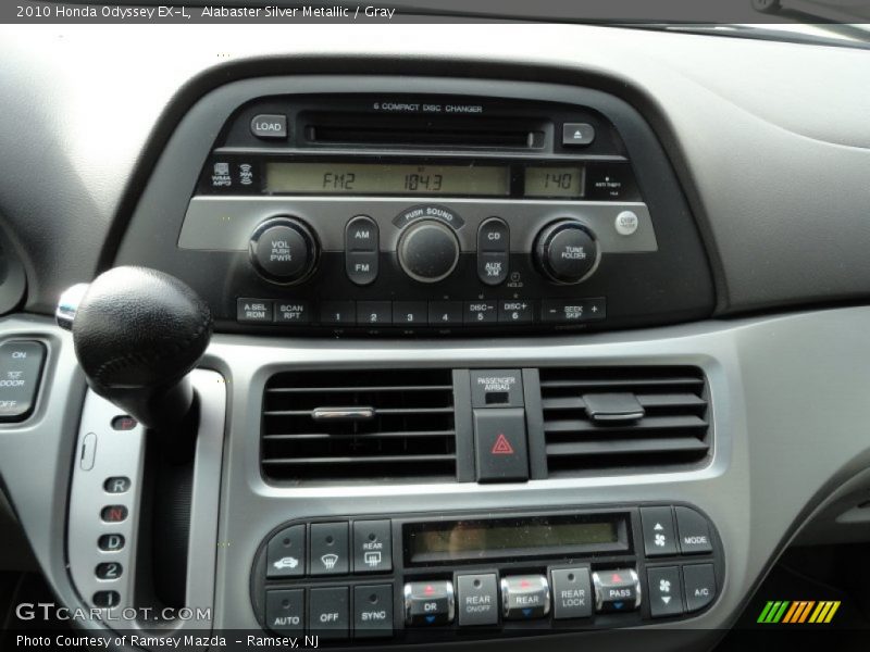 Alabaster Silver Metallic / Gray 2010 Honda Odyssey EX-L