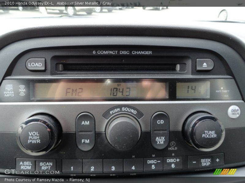 Alabaster Silver Metallic / Gray 2010 Honda Odyssey EX-L