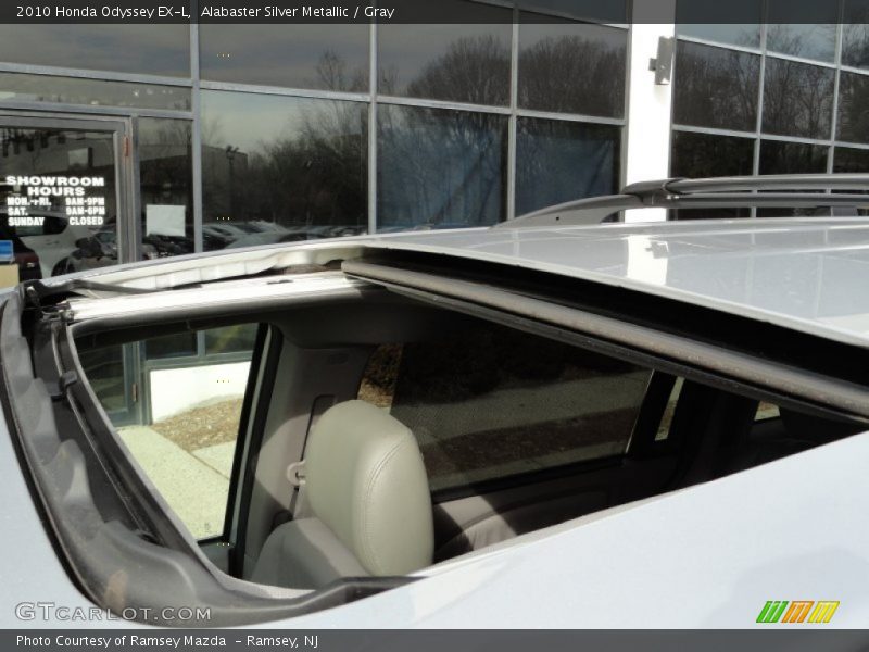 Alabaster Silver Metallic / Gray 2010 Honda Odyssey EX-L