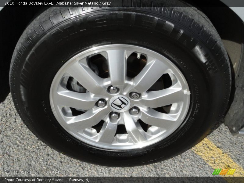 Alabaster Silver Metallic / Gray 2010 Honda Odyssey EX-L