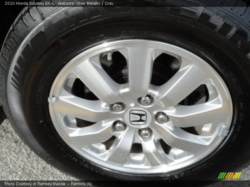 Alabaster Silver Metallic / Gray 2010 Honda Odyssey EX-L