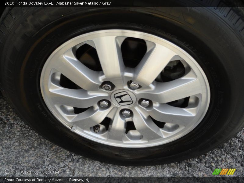 Alabaster Silver Metallic / Gray 2010 Honda Odyssey EX-L