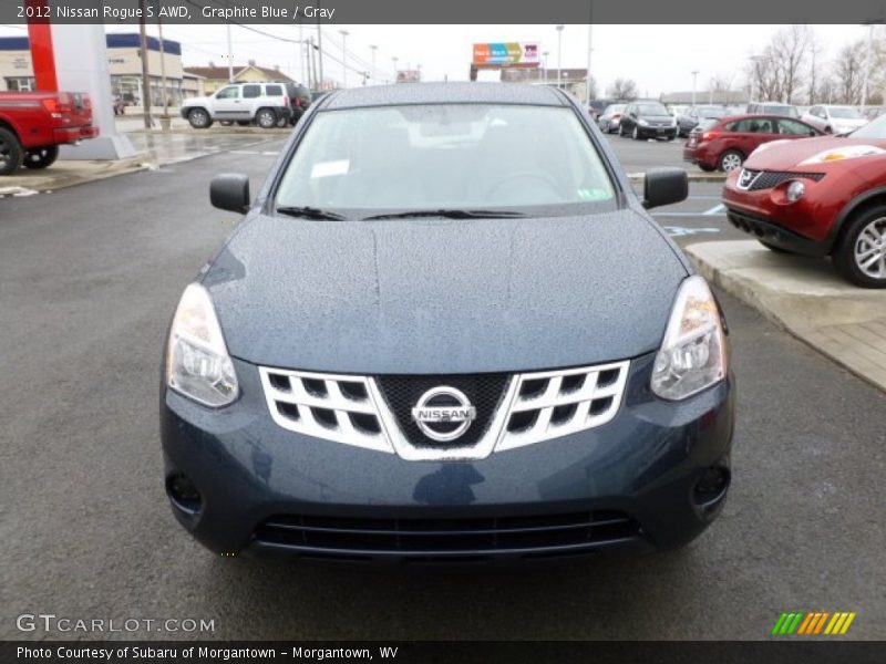 Graphite Blue / Gray 2012 Nissan Rogue S AWD
