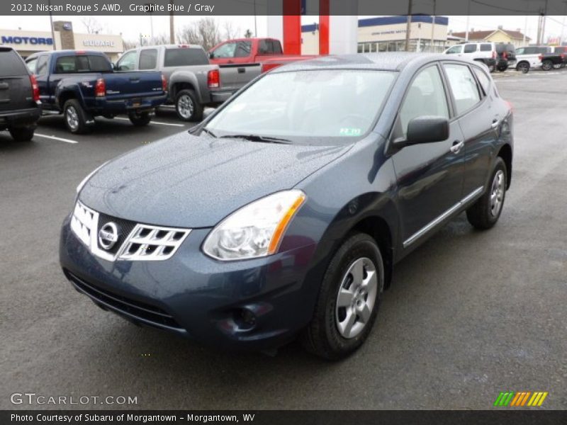 Graphite Blue / Gray 2012 Nissan Rogue S AWD