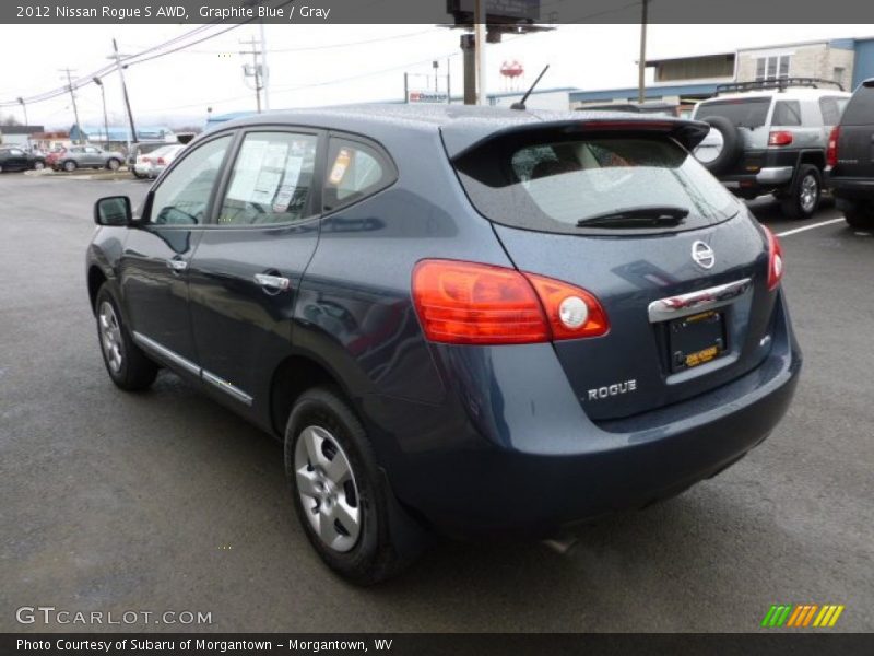 Graphite Blue / Gray 2012 Nissan Rogue S AWD