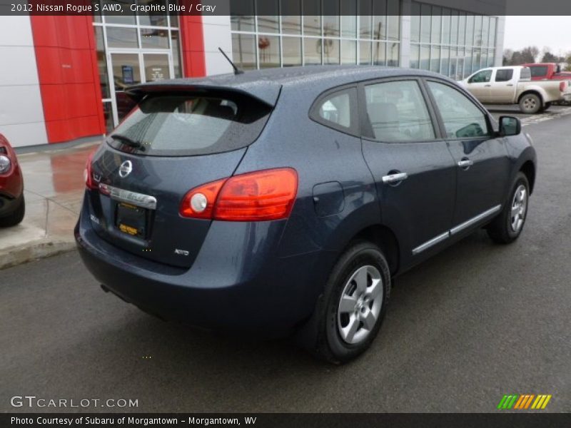 Graphite Blue / Gray 2012 Nissan Rogue S AWD