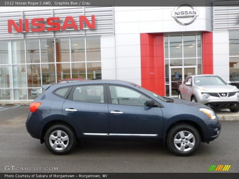 Graphite Blue / Gray 2012 Nissan Rogue S AWD