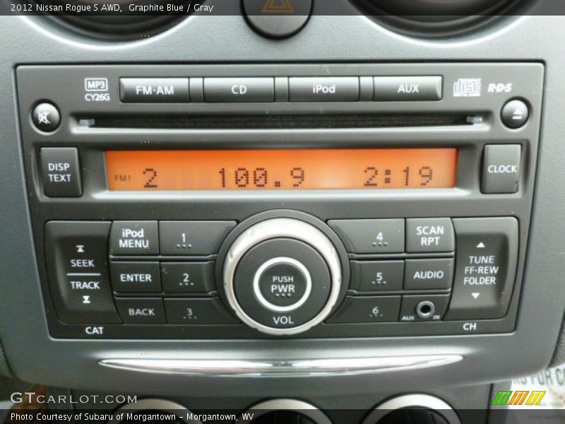 Graphite Blue / Gray 2012 Nissan Rogue S AWD