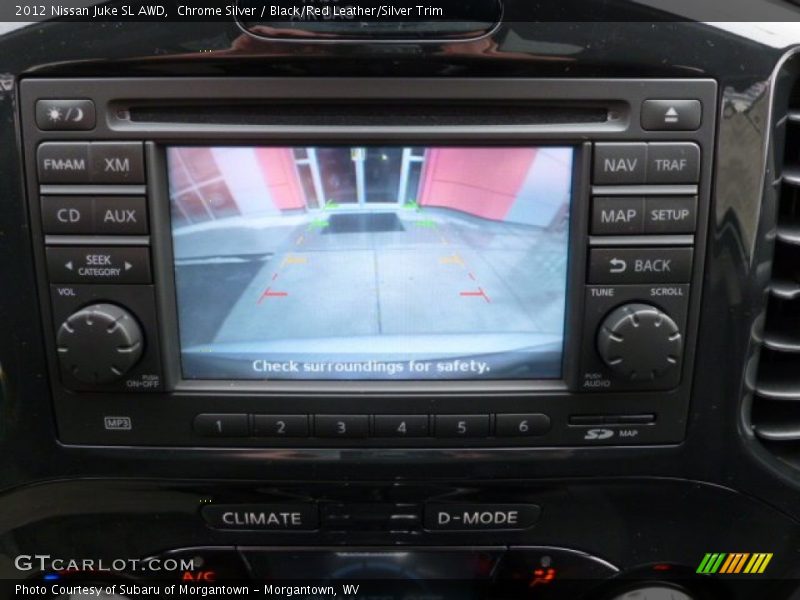 Chrome Silver / Black/Red Leather/Silver Trim 2012 Nissan Juke SL AWD