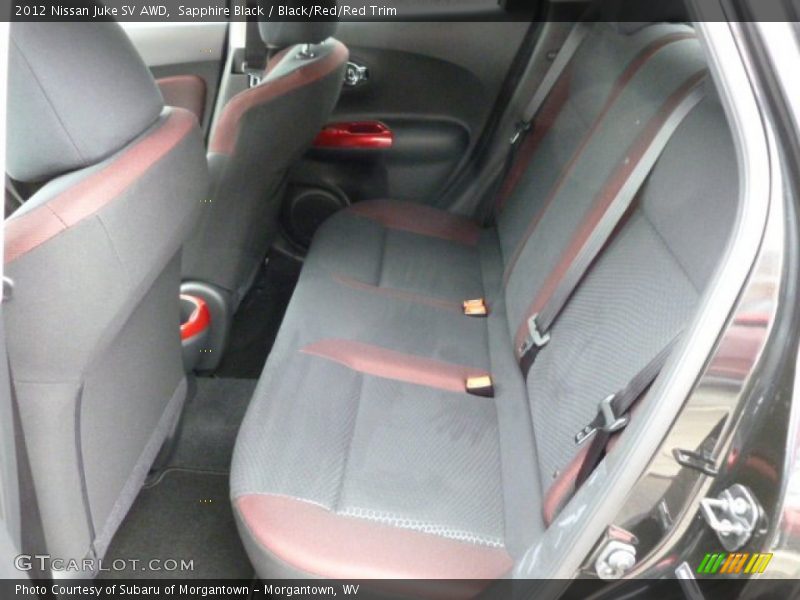  2012 Juke SV AWD Black/Red/Red Trim Interior