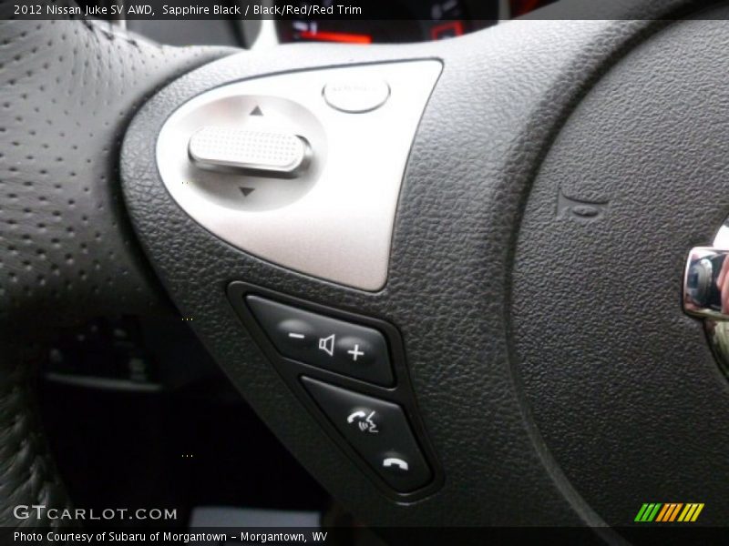 Sapphire Black / Black/Red/Red Trim 2012 Nissan Juke SV AWD