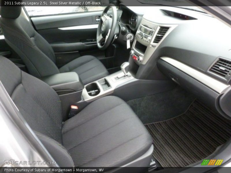 Steel Silver Metallic / Off-Black 2011 Subaru Legacy 2.5i