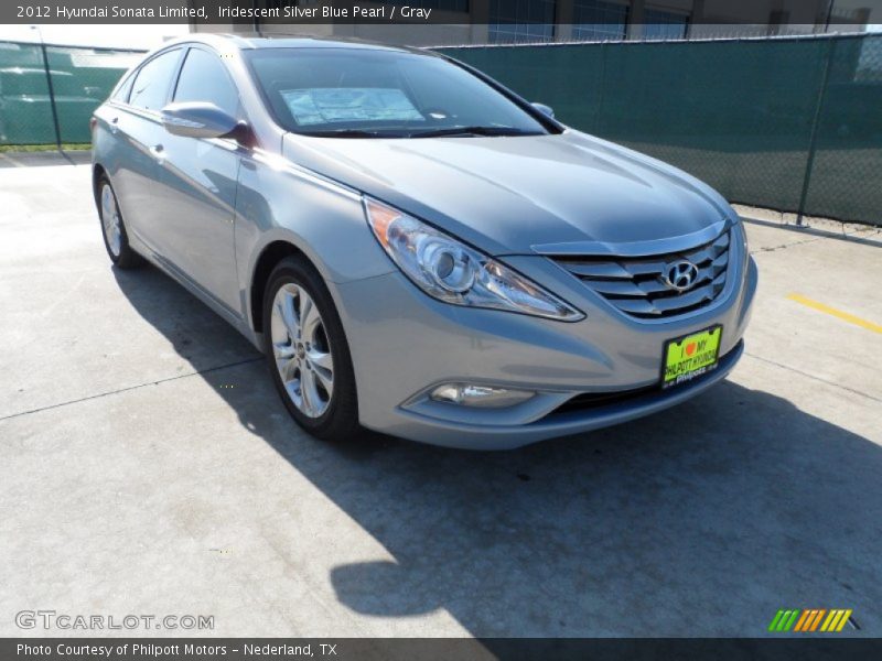 Iridescent Silver Blue Pearl / Gray 2012 Hyundai Sonata Limited