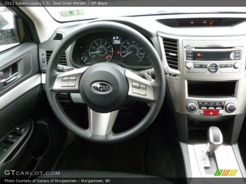 Steel Silver Metallic / Off-Black 2011 Subaru Legacy 2.5i