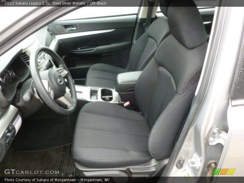 Steel Silver Metallic / Off-Black 2011 Subaru Legacy 2.5i