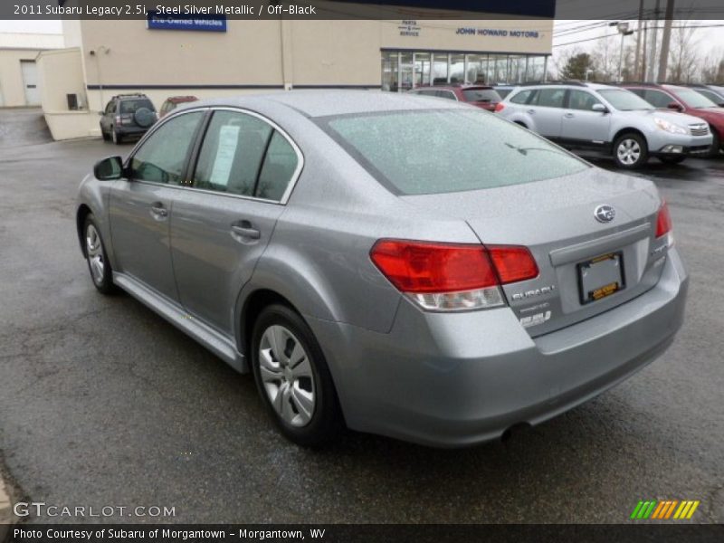 Steel Silver Metallic / Off-Black 2011 Subaru Legacy 2.5i