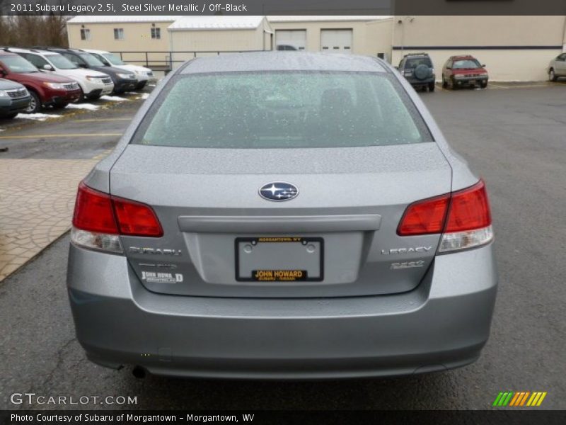 Steel Silver Metallic / Off-Black 2011 Subaru Legacy 2.5i