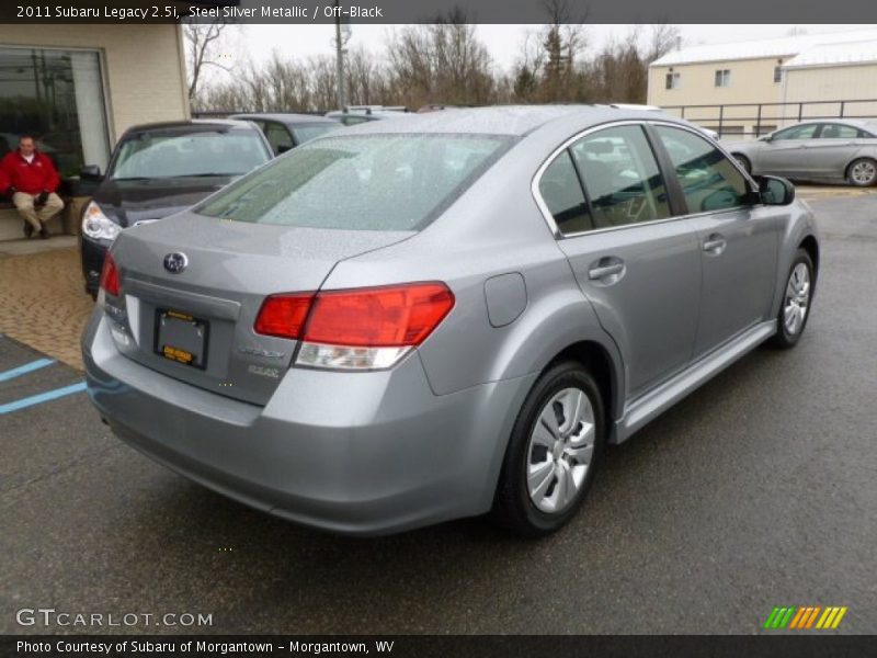 Steel Silver Metallic / Off-Black 2011 Subaru Legacy 2.5i