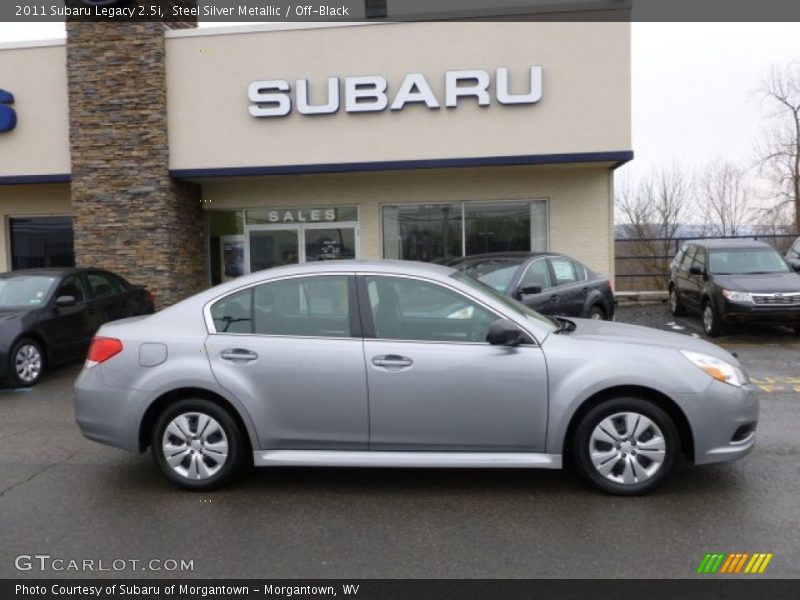 Steel Silver Metallic / Off-Black 2011 Subaru Legacy 2.5i