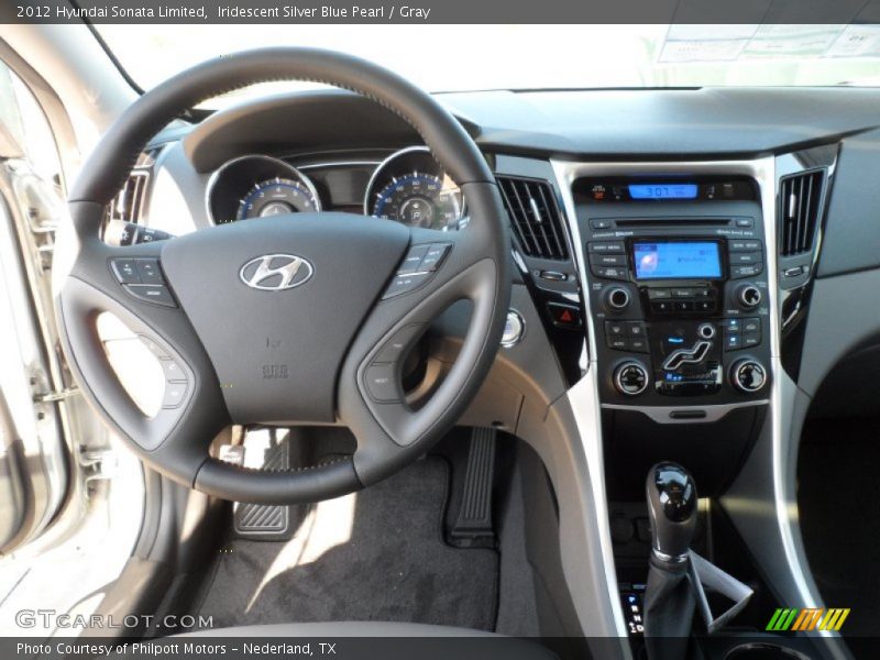 Iridescent Silver Blue Pearl / Gray 2012 Hyundai Sonata Limited