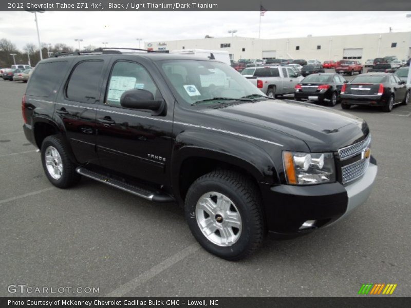 Black / Light Titanium/Dark Titanium 2012 Chevrolet Tahoe Z71 4x4