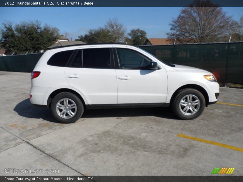 Glacier White / Beige 2012 Hyundai Santa Fe GLS