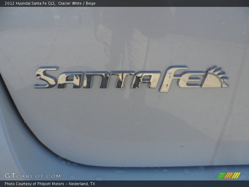 Glacier White / Beige 2012 Hyundai Santa Fe GLS