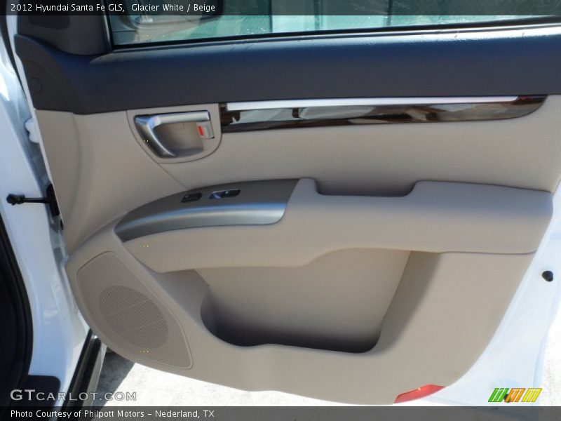 Glacier White / Beige 2012 Hyundai Santa Fe GLS