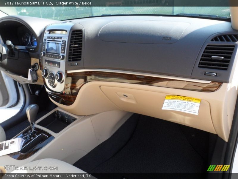Glacier White / Beige 2012 Hyundai Santa Fe GLS